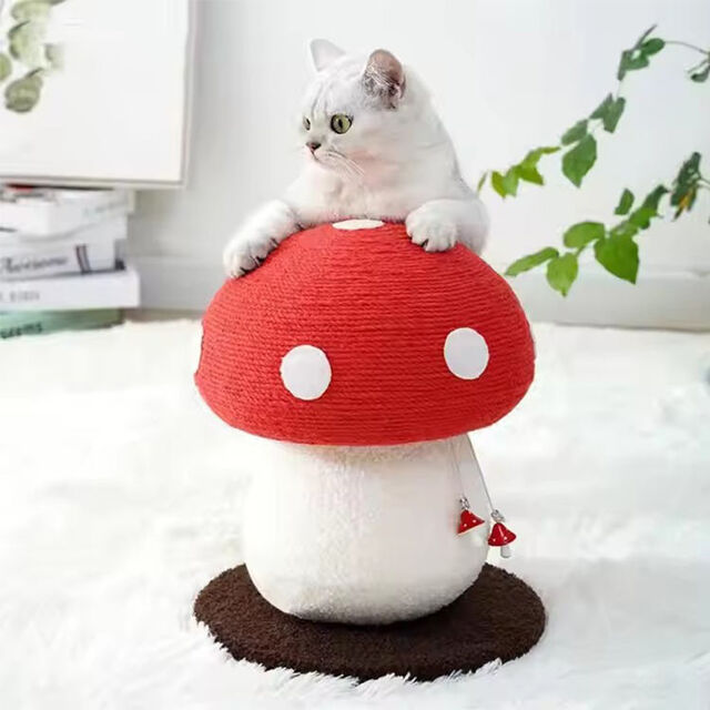 Griffoir Moderne pour Chat en Forme de Champignon, Sisal Anti-Rayures, Cadre d'Escalade avec Jouet Intégré for sale at factory direct price