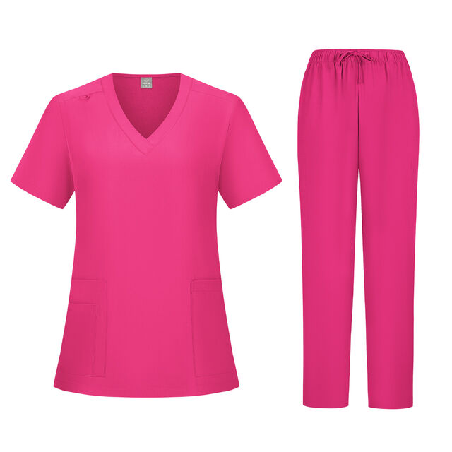 Combinaison Médicale en Tissu Doux, Respirante et Confortable, Uniforme d'Infirmière pour le Travail Hospitalier