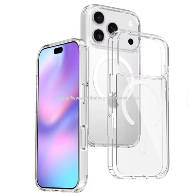 Coque Magnétique Transparente en PC pour iPhone 17 Pro Max - Élégante, Fine, Ultra Claire avec IA Caméra, Vente en Gros for sale at factory direct price