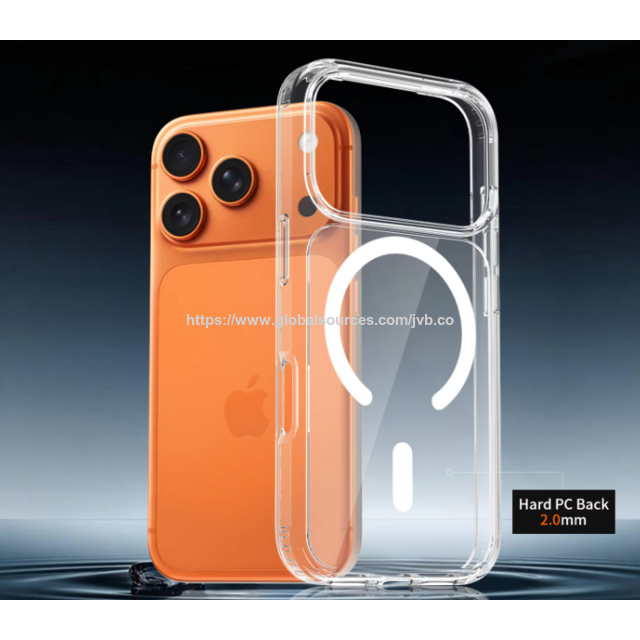Étui Magnétique Transparent en PC pour iPhone 17 Pro Max - Protection Parfaite en Gros for sale at factory direct price