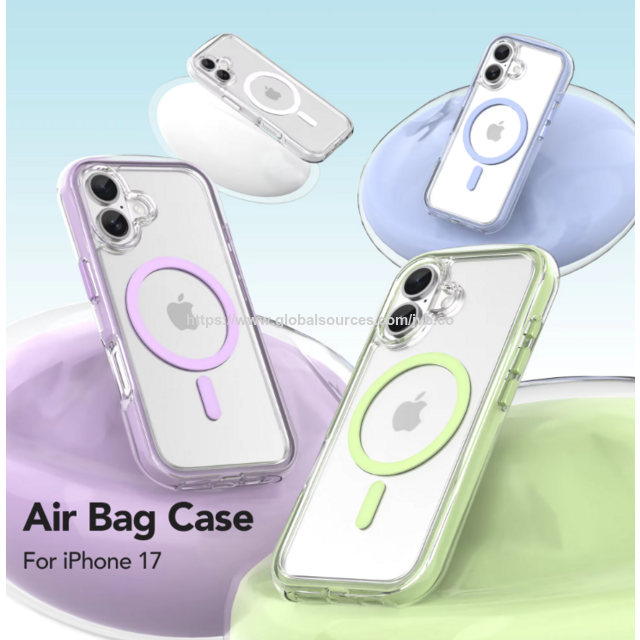Coque antichoc avec airbag anti-collision pour iPhone 17 for sale at factory direct price