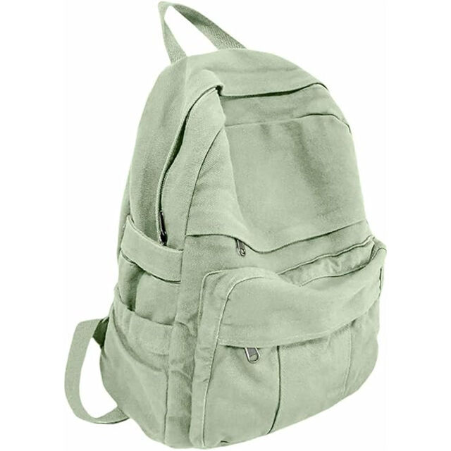 Canvas-Rucksack für Damen, Retro-Ästhetik, Basic-Rucksack für High-School- und College-Studenten, Reiserucksack für Laptops for sale at factory direct price