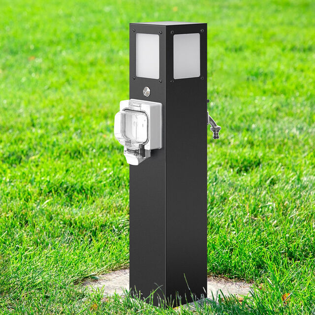 Pedestal de Tomada Externa à Prova d'Água IP66 em Aço Inoxidável