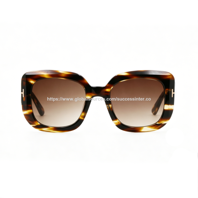 Premium Tortoise Shell Acetate Oversized Square Sunglasses  display picture 1