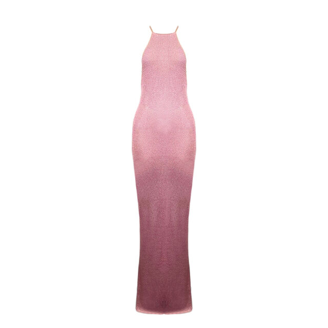 OEM Damen-Strick-Sommerkleid mit Rückenausschnitt für den täglichen Gebrauch