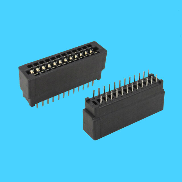 Connecteur de carte de bord 2,54 mm PCB 180 P.B.T. en Fibre de Verre UL94V-0 for sale at factory direct price