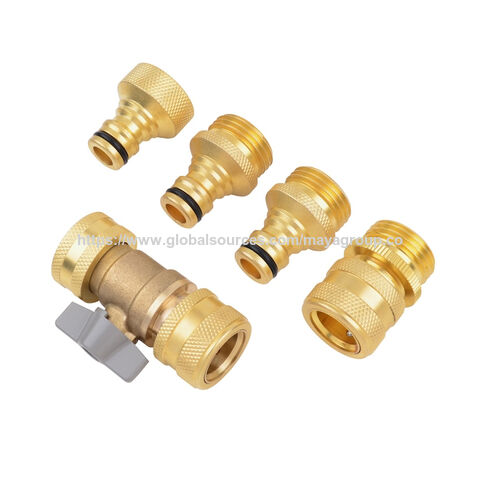 وصلات سريعة لخرطوم الهواء نحاسية مخصصة من OEM بنمط M 1/4 بوصة NPT، وصلة سريعة نحاسية for sale at factory direct price