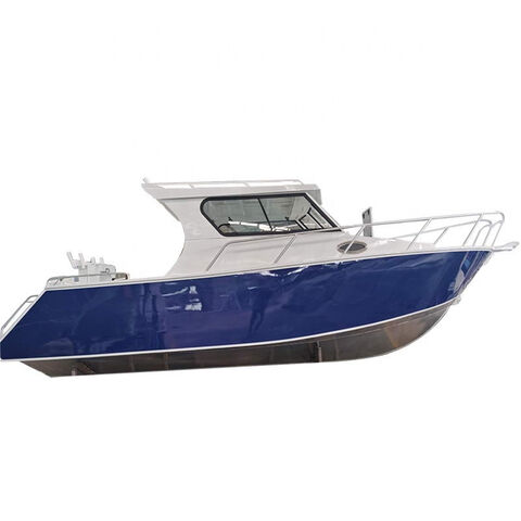 OEM Bienvenue 8m Luxe Style de vie Cabine fermée Bateau de pêche de luxe en aluminium for sale at factory direct price
