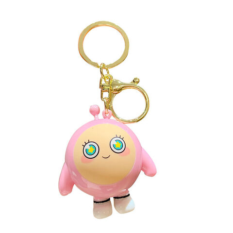 Llavero de muñeca de dibujos animados 3D de gran venta, regalo promocional