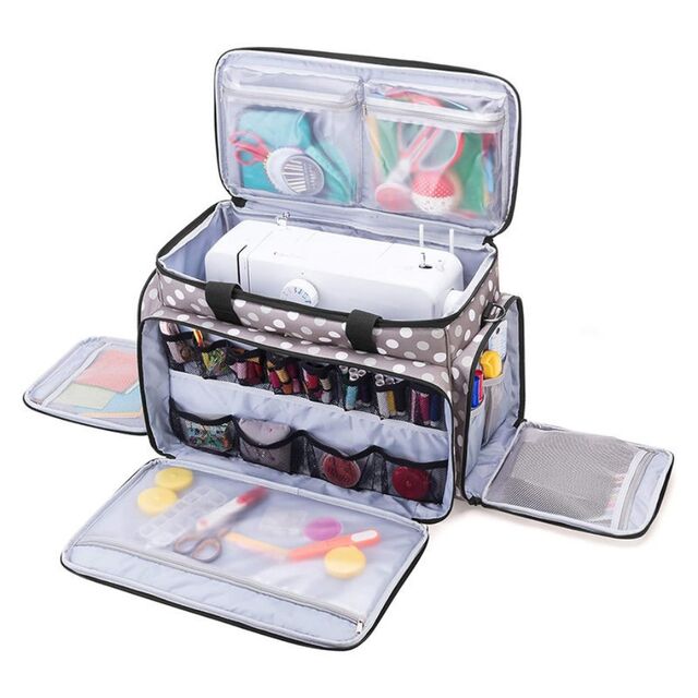 Tas Penyimpanan Mesin Jahit Portabel dengan Banyak Kantong, Koper Travel & Organizer Aksesori for sale at factory direct price