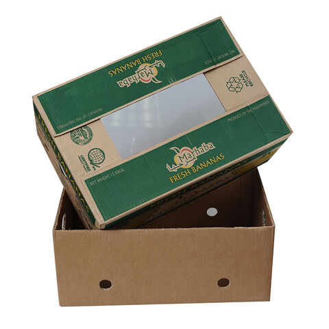 Boîte à Bananes Ondulée Rigide et Durable pour Épicerie à Prix Usine for sale at factory direct price