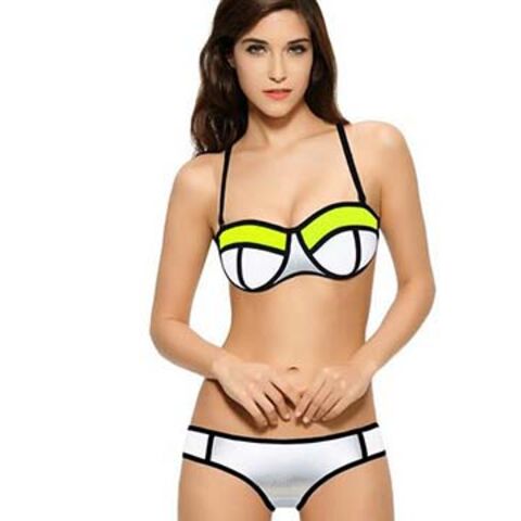 Bikini en Néoprène avec Design Tendance et Original - Maillot de Bain en Néoprène pour Femme en Gros