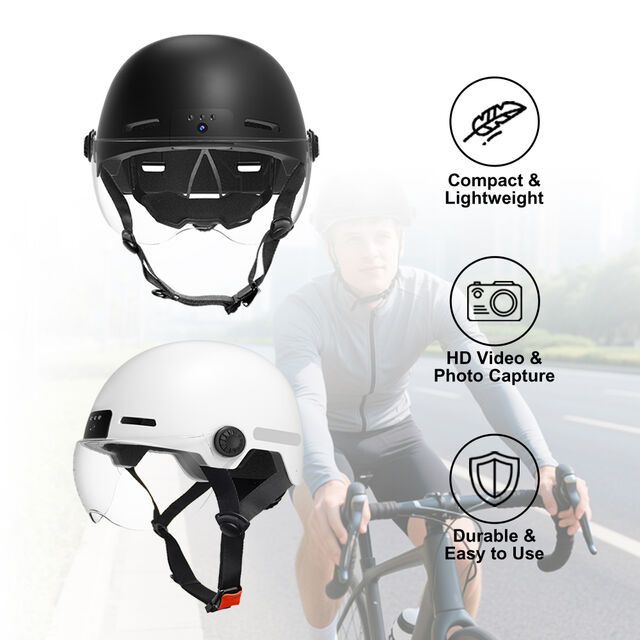 Caméra Casque Enregistreur avec Vidéo FHD 1080p, Objectif Grand Angle 130 Degrés et Batterie 8 Heures pour Patrouille et Équitation (EL-RAW2) for sale at factory direct price