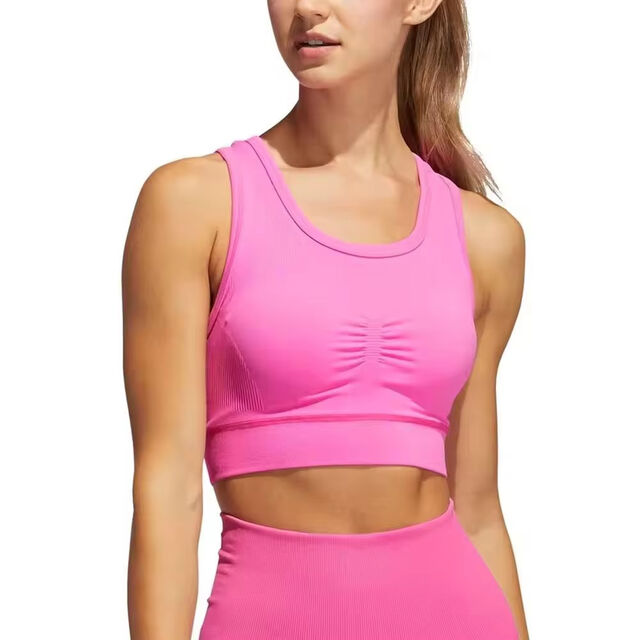 Brassière de Sport Femme Vente en Gros Haut Soutien - Brassière de Sport Confortable Couleur Nude pour Yoga avec Double Bretelles