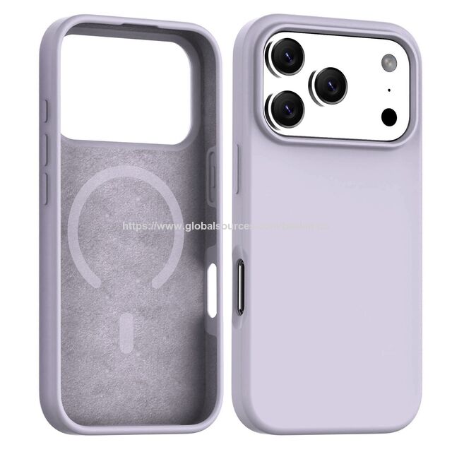 Neues Design Stoßfeste Flüssigsilikon-Handyhülle Magnetische Ladehülle für iPhone 17