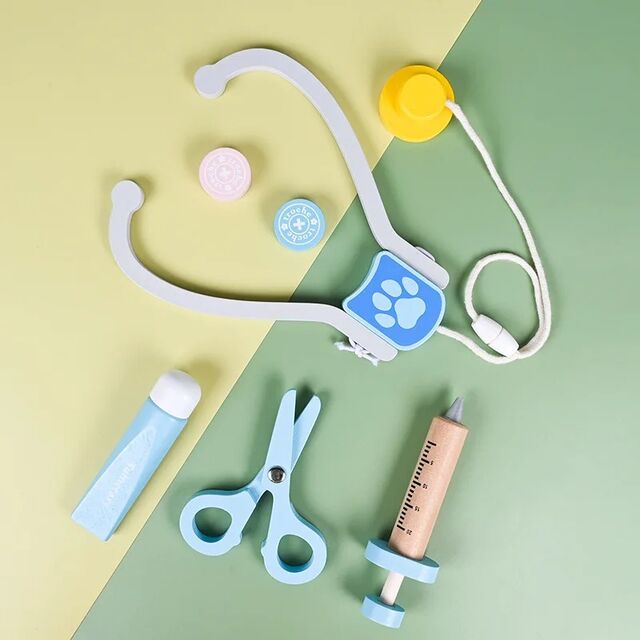Set Bermain Dokter Hewan Kayu untuk Anak-anak - Kit Dokter Hewan Mainan dengan Alat Medis untuk Bermain Peran Perawatan Hewan dan Mainan Edukatif for sale at factory direct price
