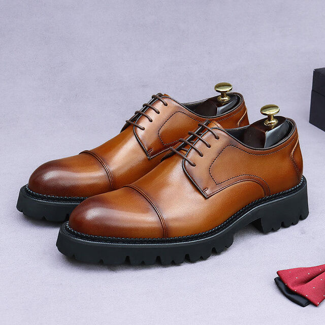 shoe lifts for men's dress shoes Hitoes Denaro Classic Black Formal Elevator Men available in Brown Elevator Height Increasing Dress Shoes