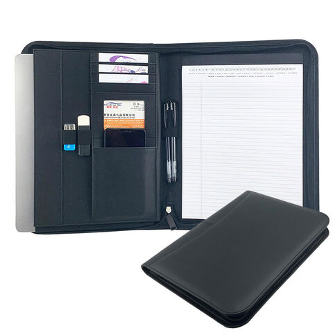 Maletín de Viaje de Cuero con Cremallera y PU Personalizado para Documentos for sale at factory direct price