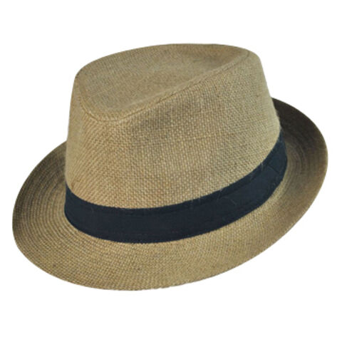 Chapéu Fedora com Padrão da Moda como Efeito de Faixa, Adequado para Passeios de Verão Novo for sale at factory direct price