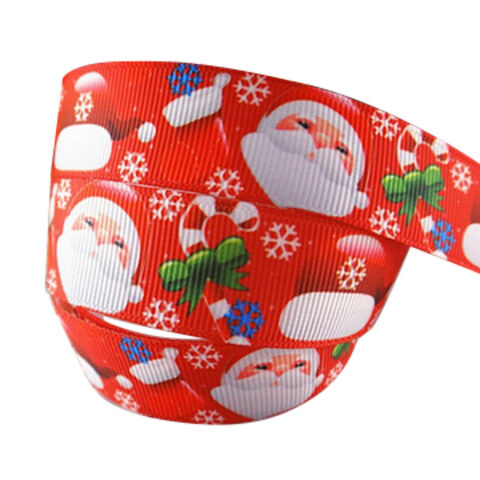 Fita de gorgurão de Natal para decoração de festas for sale at factory direct price