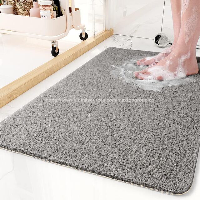 Tapis de Bain Antidérapant, Durable et Doux en Luffa sans Phtalates - Drainage Rapide, Nettoyage Facile pour Maison, Hôpital, Personnes Âgées, Enfants - Sécurité