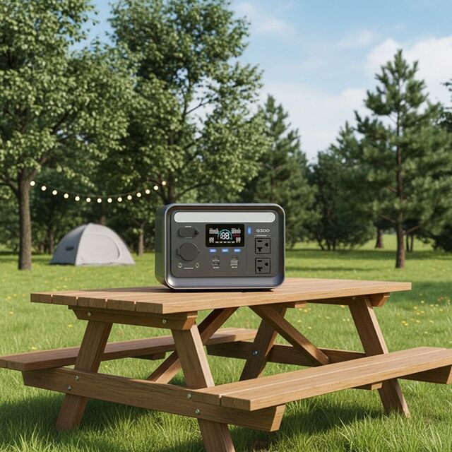 Estación de energía solar para exteriores MIQ OEM de alta capacidad, onda sinusoidal pura, 350W AC, generador solar Lifepo4 con inversor y función UPS