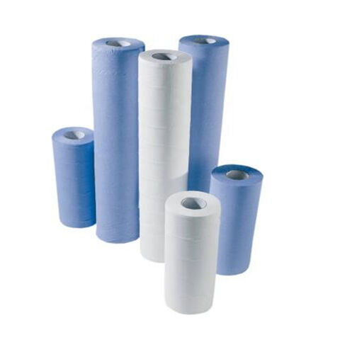 Rolo de Lençol Descartável Médico Hospitalar, Rolo de Papel Liso para Exames for sale at factory direct price