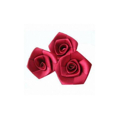 Fleurs faites à la main en ruban de satin de conception populaire à la mode en gros, commandes OEM bienvenues for sale at factory direct price