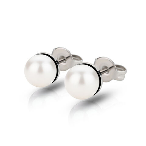 Fabrik-kundenspezifische Mode-Imitationsperlen-Ohrstecker: Eleganter Perlenschmuck. for sale at factory direct price