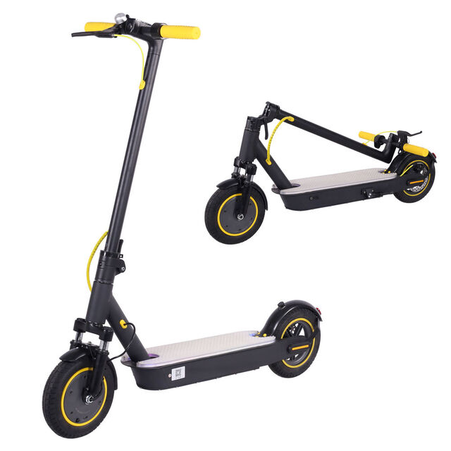 Patinete Eléctrico Plegable para Adultos con Freno de Disco Trasero