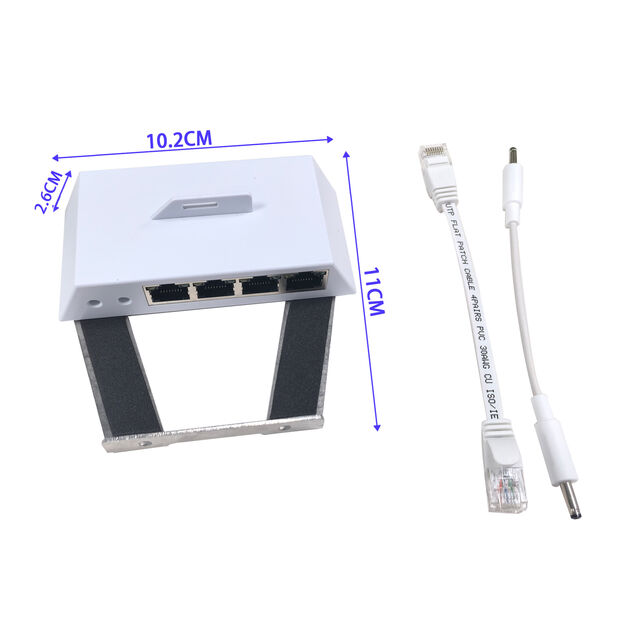 Kit de Switch Ethernet Gigabit Compact 4 Ports avec Adaptateur d'Alimentation et Câble, Hub Réseau de Bureau Économe en Énergie pour Bureau à Domicile et Jeux for sale at factory direct price