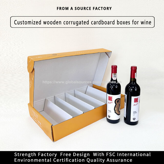 Boîte cadeau personnalisée pour vin rouge, boîte cadeau d'emballage de vin personnalisée, personnalisation de boîte cadeau de luxe haut de gamme épaissie for sale at factory direct price