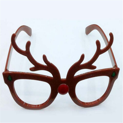 Weihnachtsbrillen Rentier-Design aus Kunststoff im Großhandel for sale at factory direct price