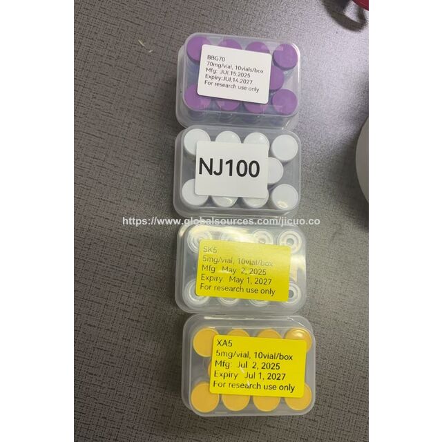 Poudres de Peptides Sûres pour la Recherche Peptidique : Vials de Peptides 10mg, 20mg, 30mg, 40mg, 50mg, Peptide de Cuivre, Peptide Chimique
