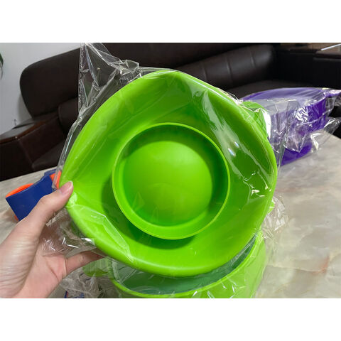 Bol para palomitas de maíz de silicona multicolor reutilizable y resistente al calor con tapa