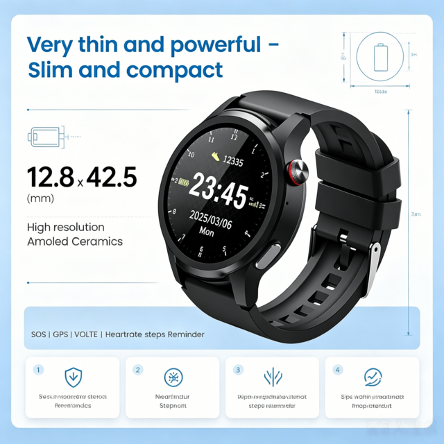 L28 4G Jam Tangan GPS Lansia, Tahan Air IP67, EKG, SpO2, Detak Jantung, Suhu, SOS Satu Klik, Roaming Global, Pelacak Kesehatan Lansia