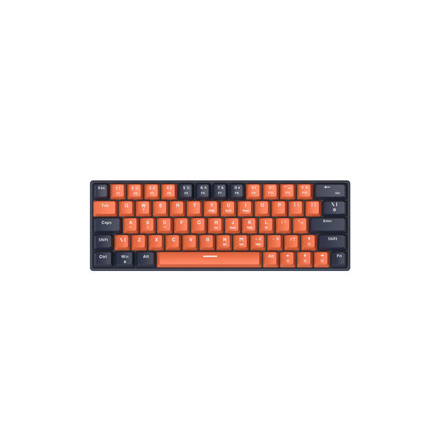 كيبورد ألعاب ميكانيكي RGB بحجم صغير وتصميم مدمج بثلاثة أوضاع قابلة للتخصيص for sale at factory direct price