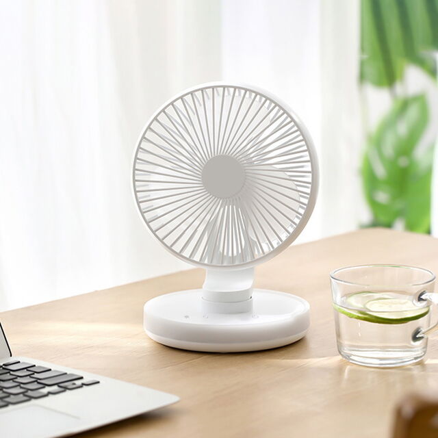 Ventilateur de Refroidissement Oscillant de Bureau Rechargeable par USB avec Contrôle Tactile, Prix d'Usine, Vente en Gros pour Bureau, Chambre, Camping for sale at factory direct price