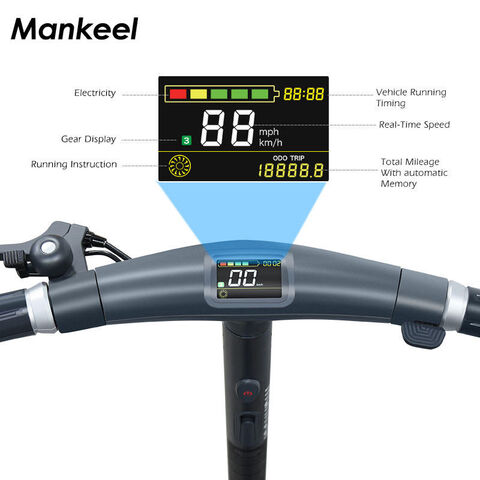 Mankeel Silver Wings Scooter Eléctrico Plegable para Adultos - Neumático de 10 pulgadas, 350W/500W, Rápido, Stock en Almacén de EE. UU./UE