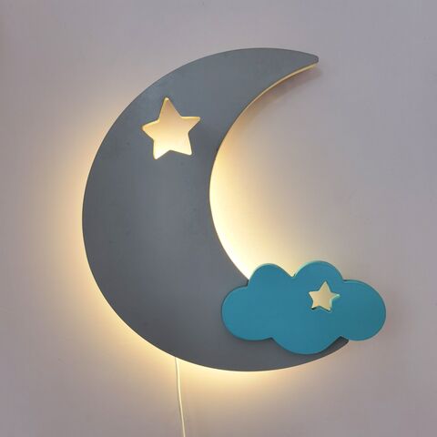 Luminária de Nuvem para Quarto Infantil, Lua e Parede, para Berçário for sale at factory direct price