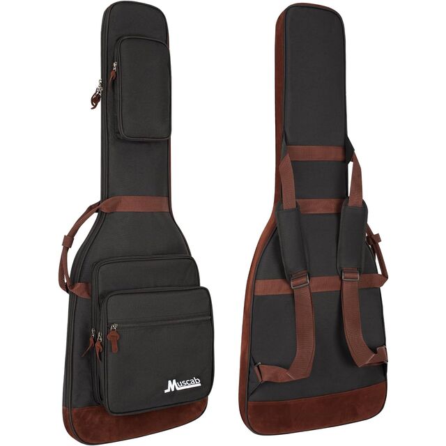 Bolsa para Guitarra Elétrica Muscab com Acolchoamento de 0,5 Polegadas, Estojo para Guitarra Elétrica, Mochila para Guitarra Elétrica com Alça de Pescoço e 4 Bolsos for sale at factory direct price