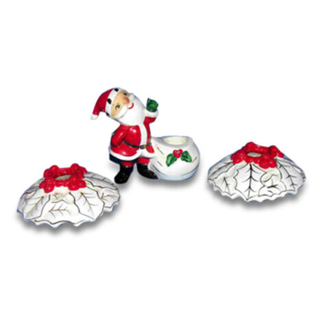 Christmas Candle Holder, Made of Ceramic, Perfect for Indoor or Outdoor Uses for sale at factory direct price