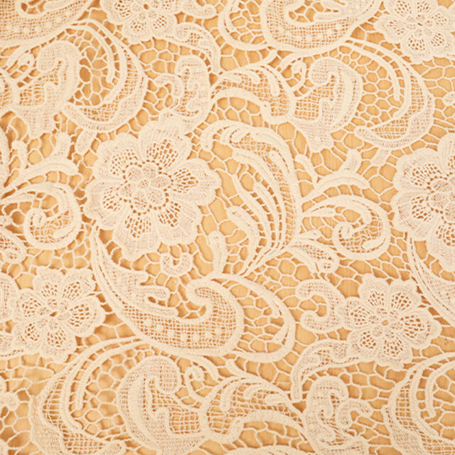 Tissu d'ameublement en dentelle africaine douce, soignée, résistante à l'eau et soluble dans l'eau