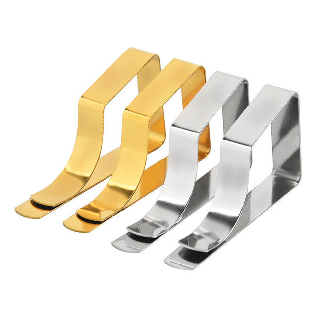 Clips Metálicos Ajustables Antideslizantes para Mantel