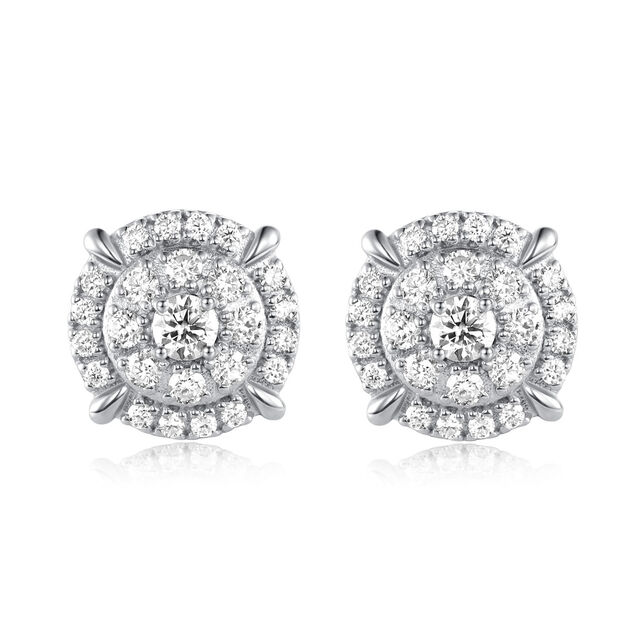 Einfache geometrische Ohrstecker aus 925 Sterling Silber für Damen for sale at factory direct price