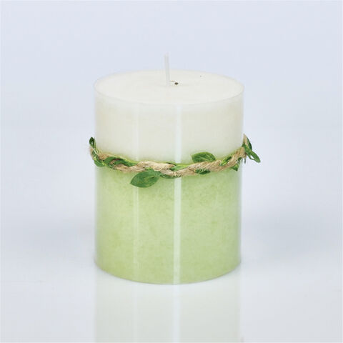 Velas Aromáticas de Parafina em Forma de Pilar Sólido com Design Lindo e Estilo Artístico