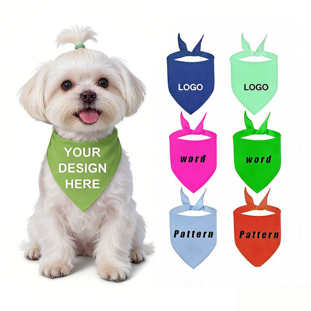 Bavette Bandana pour Chien Personnalisable, Réglable et Lavable