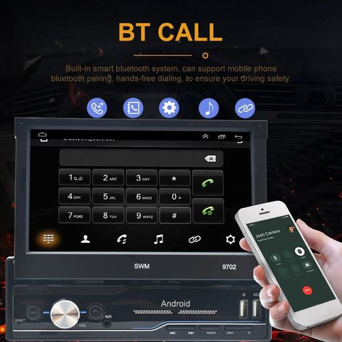 7 Zoll 1Din Manueller einziehbarer Bildschirm Android Radio Wifi Autoradio Auto Radio Touchscreen GPS Wifi Autoradio GPS Auto DVD Player
