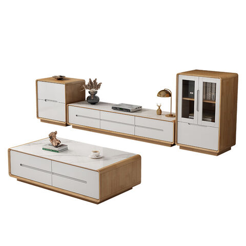 Conjunto de Muebles para el Hogar: Mesa de Centro y Soporte para TV Combinados
