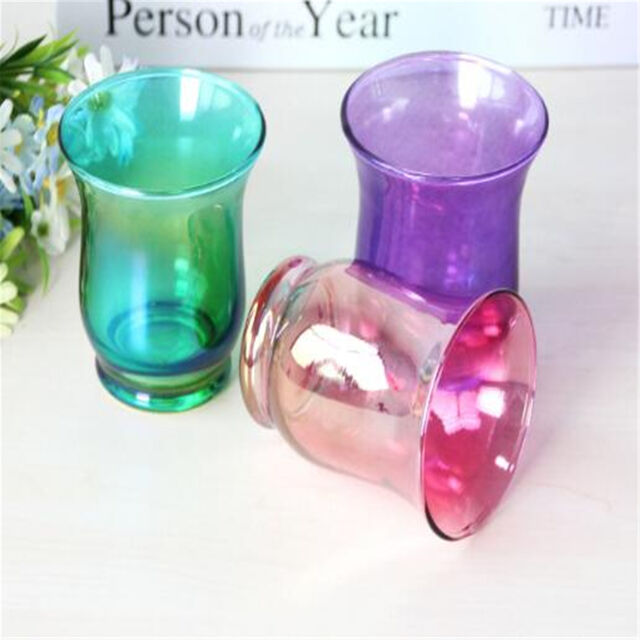 Bestseller: Sturmsichere Glas-Kerzenhalterung mit Ionenbeschichtung in verschiedenen Farben